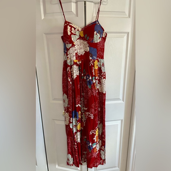 Red floral maxi dress - Picture 5 of 8